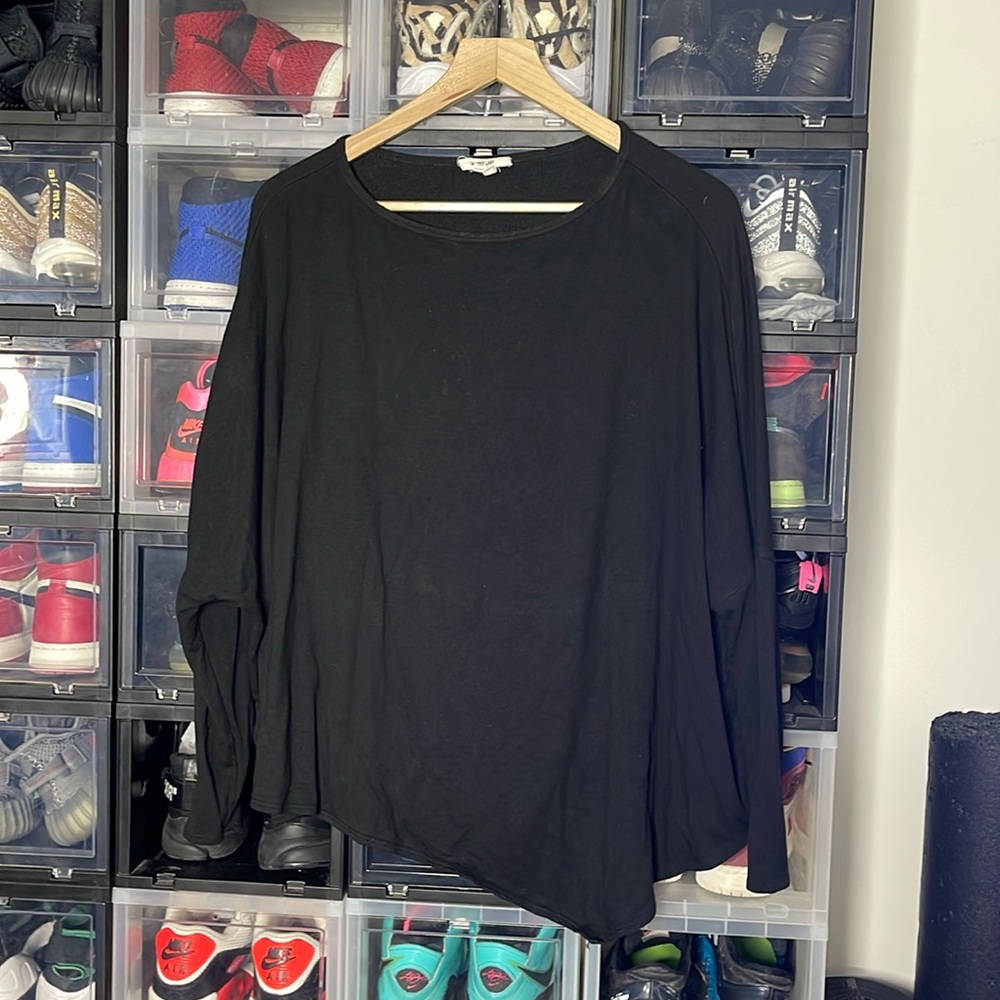 Helmut Lang dolman sleeve black top